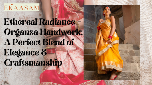 Ethereal Radiance – Organza Handwork