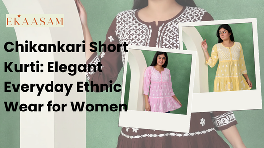 Chikankari short kurti
