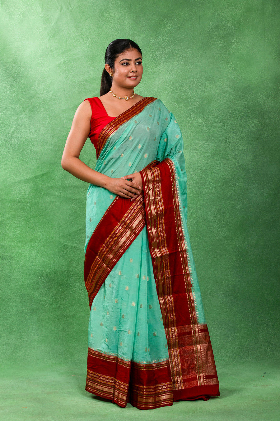 Neer Chandrika – Dupion Silk Saree