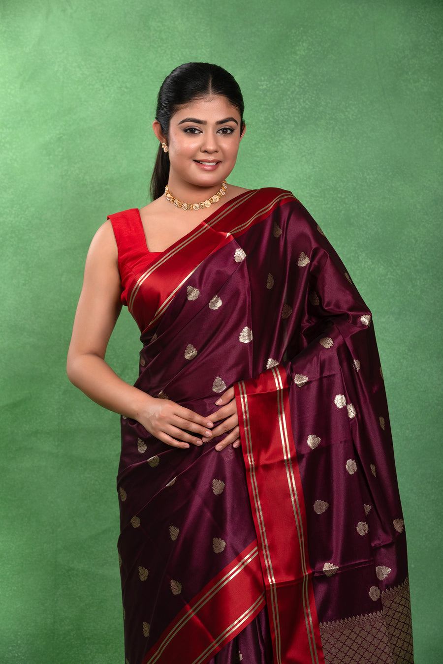 Rajrani Dhoop-Chhaon – Banarasi Katan Style Saree