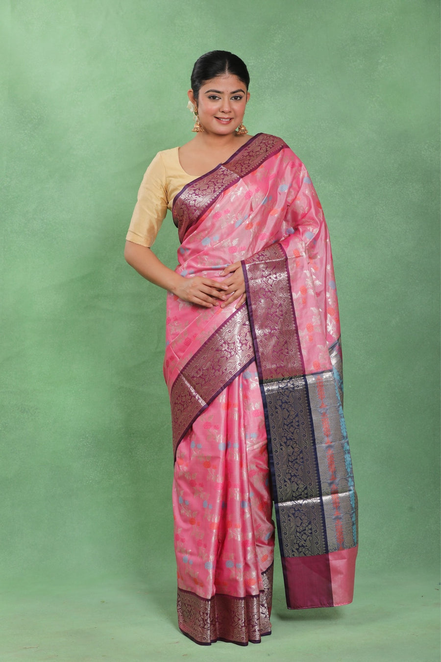 Rajrani Dhoop-Chhaon – Banarasi Katan Style Saree