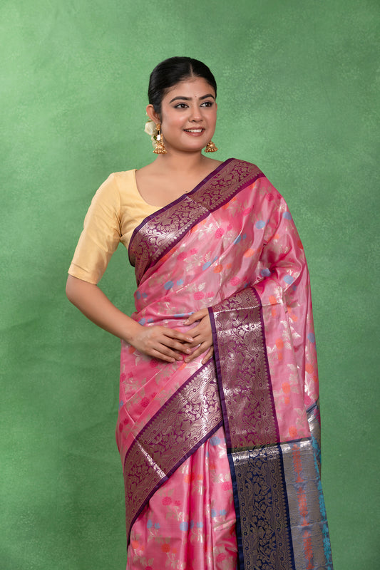 Rajrani Dhoop-Chhaon – Banarasi Katan Style Saree