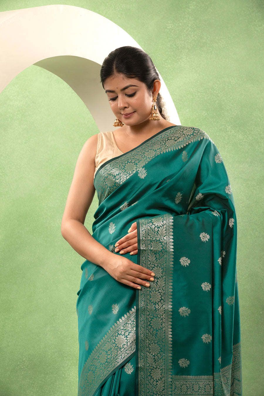 Mashru Katan Neelambari Saree