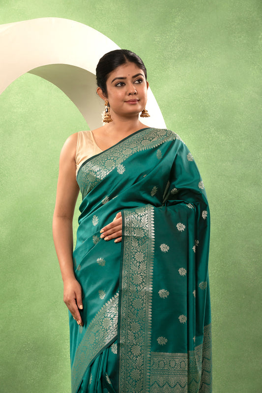 Mashru Katan Neelambari Saree