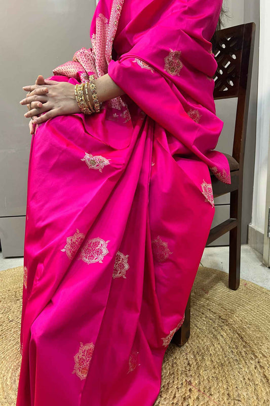 Regal thread katan silk buti saree