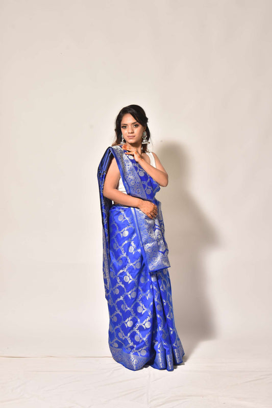Heritage Weave — Katan Silk Jaal Saree