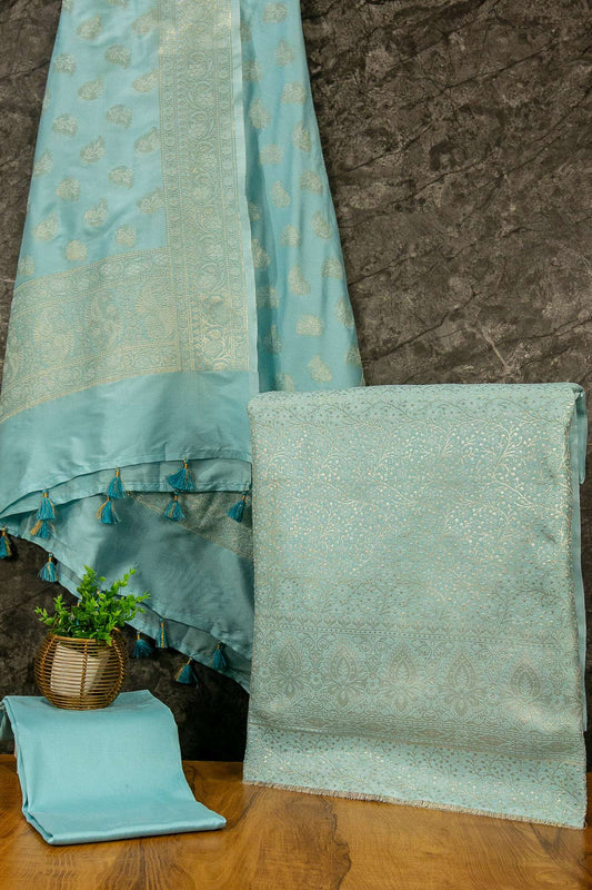 Banarasi Brocade Tanchoi Silk Suit
