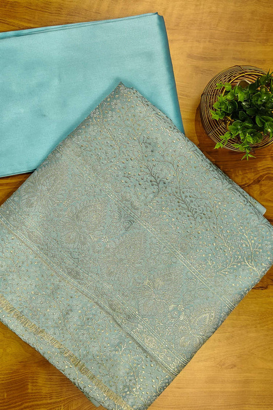 Banarasi Brocade Tanchoi Silk Suit
