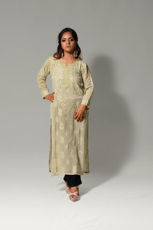 Noori VIS Kashmiri Chikankari Kurti
