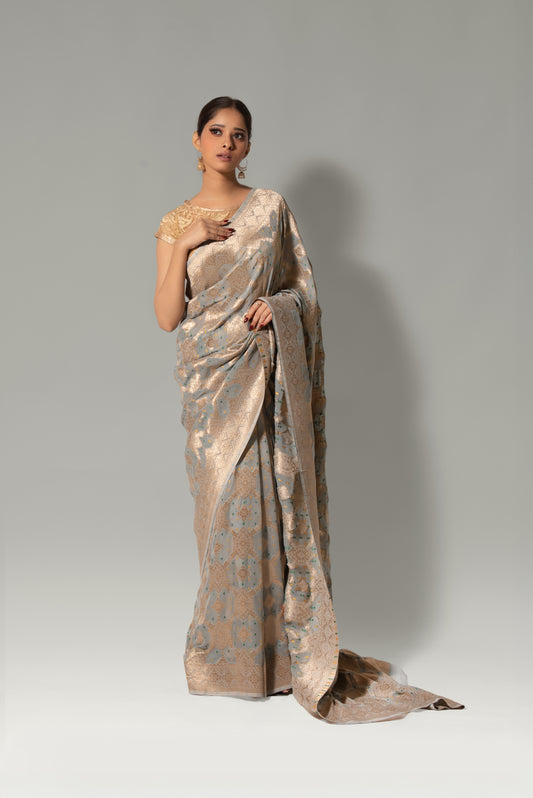 Whispers of Tradition – Khaddi Georgette Bandhani