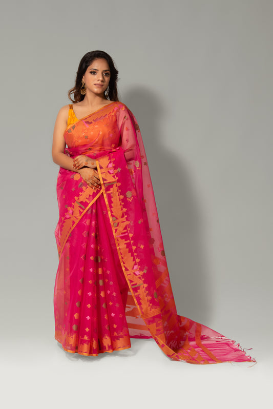 Ethereal Breeze – Organza Jamdani