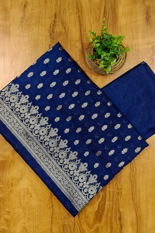 Matka Silk Dyeable Unstitched Suit Fabric