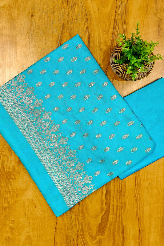 Matka Silk Dyeable Unstitched Suit