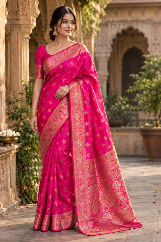 Regal threads- katan silk buti saree
