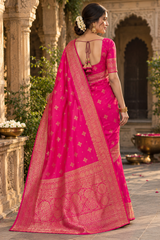 Regal threads- katan silk buti saree