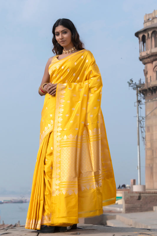 Pure Banarasi Handloom - Katan