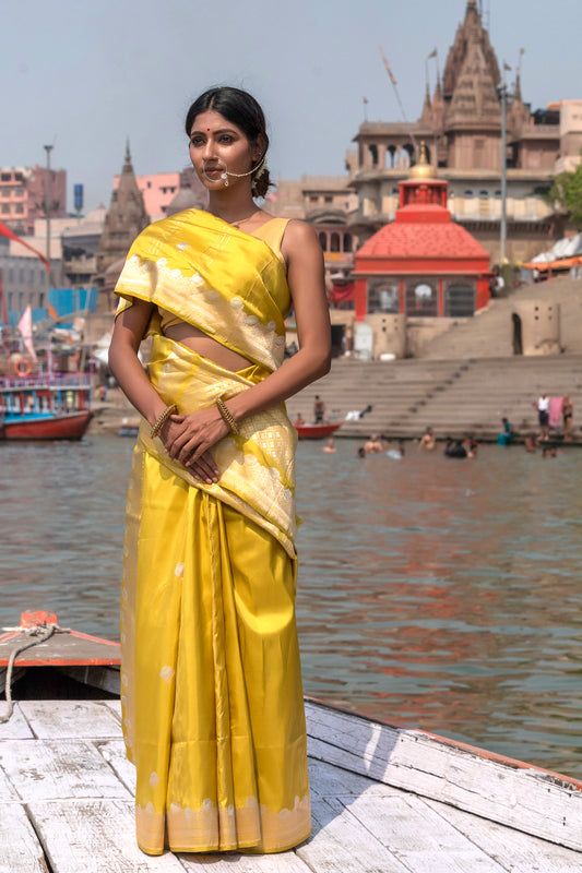 Pure Banarasi Handloom - Katan Booti