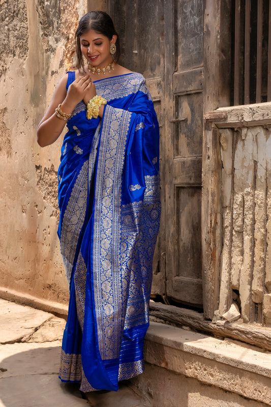 Pure Banarasi Handloom - Katan Kashis