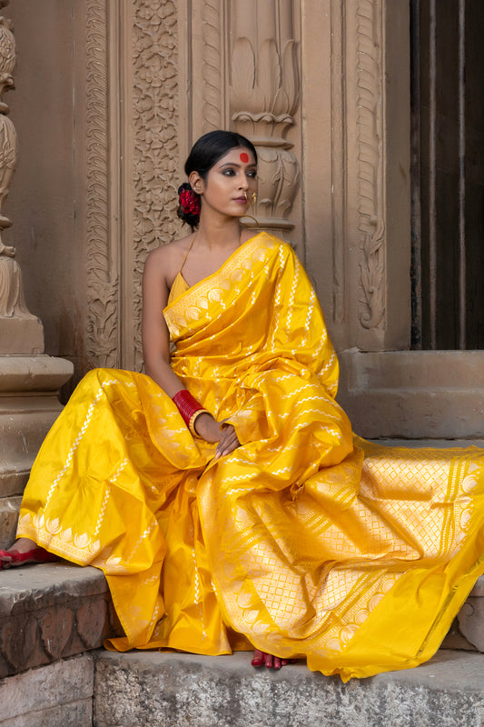 Pure Banarasi Handloom - Ardhachandra