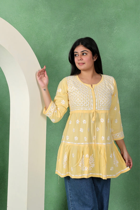 Chikankari Women’s Short Kurta 