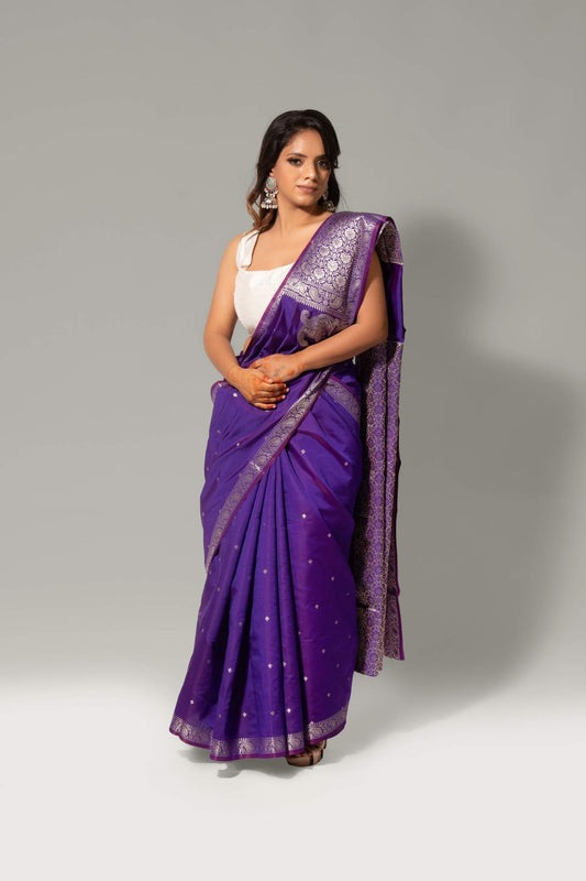 Gracewoven – Semi Silk Katan Saree