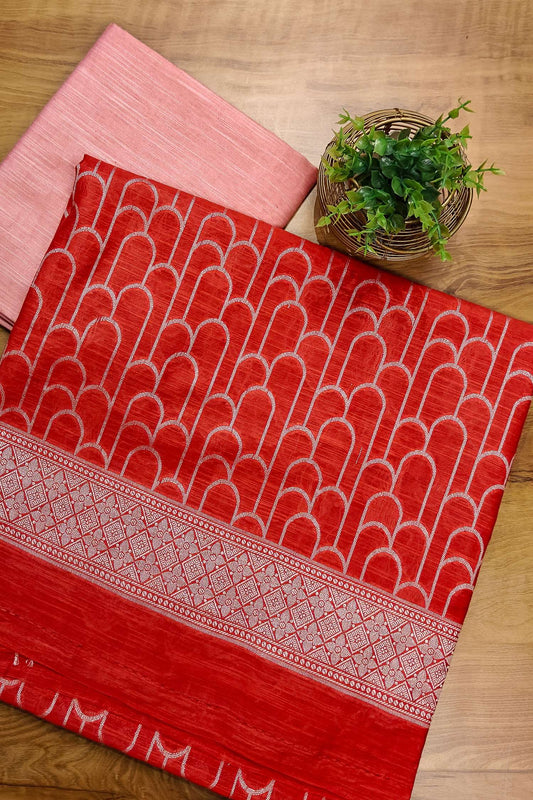 Matka Silk Dyeable Unstitched Suit